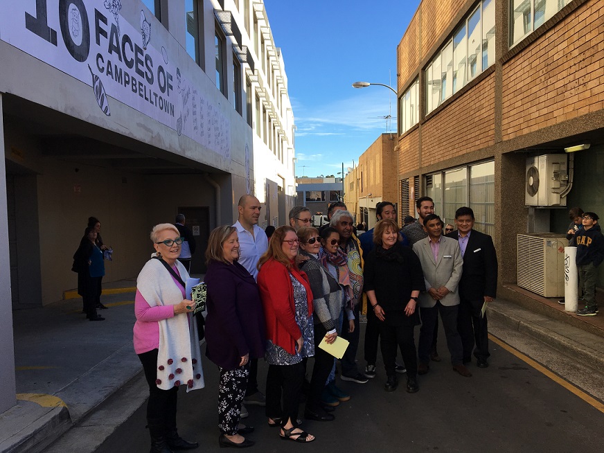 Laneway 'art gallery' honours 10 greats of Campbelltown