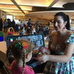 Mandy from Amy Grigg Face Painting was kept busy during the launch of the Wests Group Macarthur Big Yellow Umbrella partnership on Thursday morning.